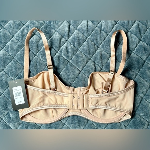 NWT Frederick's of Hollywood Women's Milan Beige Mesh Balconette Bra - Picture 5 of 5